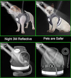 Cat Harnesses and Puppy Harness with Leashes Set, Escape Proof Cat Harness, Adjustable Reflective Soft Mesh Vest Fit Puppy Kitten Rabbit Ferrets's Outdoor Harness