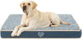 VANKEAN Waterproof Dog Crate Pad Bed Mat Reversible (Warm&Cool), Removable Washable Cover & Waterproof Inner Lining, Pet Crate Mattress for Cats and Dogs, Joint Relief Dog Bed for Crate, Navy