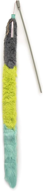 SmartyKat Crazy Catch 3 Part Breakaway Plush Catnip Wand Cat Toy, Extendable for Capturing Prey & Solo Play for Cats & Kittens