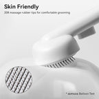 aumuca Cat Brush for Shedding, Cat Brushes for Indoor Cats, Cat Brush for Long or Short Haired Cats, Cat Hair Brush Cat Grooming Deshedding Brush for Dog Kitten Rabbit Massage Removes Loose Fur, White