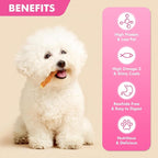 Dog Treats, Chicken Wrapped Cod Fillets, Rawhide Free Healthy Dog Snacks, Soft Dog Treats for Small Dogs, 20 oz