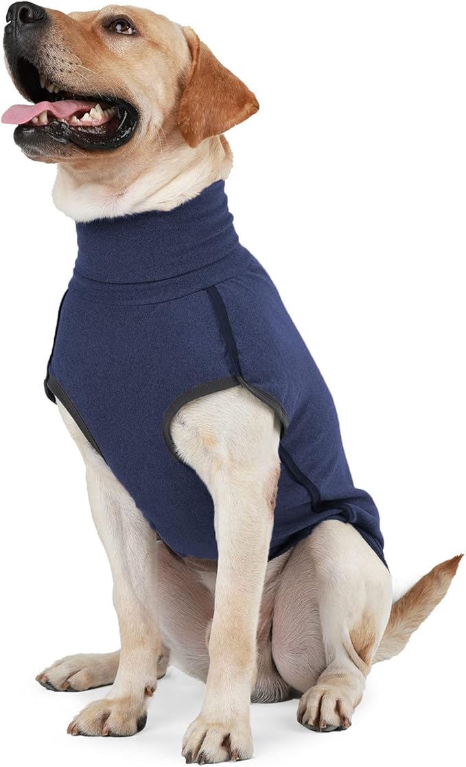 Dog Sweater Pullover Cold Weather Vest for Dogs Dog Sweatshirt & Jacket for Indoor and Outdoor Use (XXX-Large, Navy Blue)