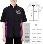 Noverlife Short Sleeves Pet Grooming Workwear With Full Zipper, XL Size, Anti-Static Beautician Smock, Lightweight Groomer Cosmetologist Uniforms Style Dog Cat Jacket for Men Women