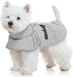 FUAMEY Dog Cold Weather Coats,Dog Winter Jackets for Small Dogs Warm Dogs Coat with Reflective Strips Waterproof Pet Snowsuit Thick Paded Pets Vest for Yorkshire Chihuahua Grey S