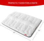 Moonsea Soft Plush Dog Bed Crate Mat, 48" X 30", Anti-Slip Bottom, Machine Washable, 3 Layers of Material for Ultimate Comfort