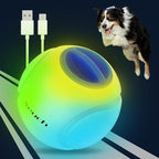Light Up Dog Balls, LED Dog Toy Ball Rechargeable, Bounce-Activated Durable Fetch Ball Grow in The Dark, Night Glowing Dogs Toys, Natural Rubber, Color Changing LED, 2.5 inches-Blue