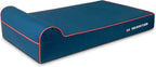 The Dog’s Bed Orthopedic Headrest Dog Bed XL Blue Oxford with Red Trim UK Flag Dog Bed, Memory Foam, Hip & Elbow Dysplasia, Post Surgery, Waterproof Washable Cover