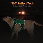 Heavy-Duty Tactical Dog Harness for Large Dogs, No Pull Adjustable Reflective Pet Vest with Molle System, K9 Military-Grade Control for Service Training, Outdoor & 10+ Breeds, Turquoise, XX-Large