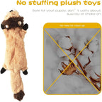 Dog Squeak Toys, No Stuffing Plush Dogs Chew Toy Bundle for Small Medium Large Breed Chewer Tough Durable Squeaky Pet Fetch Puppy Teething Chewing Interactive to Keep Them Busy Best Birthday Gift