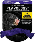 Playology Dri-Tech Pork Sausage Scent Dental Rope Dog Toy, Small