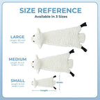 Best Pet Supplies Squeaky Dog Toys with Soft Durable Fabric for Small, Medium and Large Pets Interactive Toy for Indoor Play, Supports Active Biting and Play - Sheep, Cow, Medium
