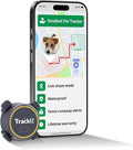Dog GPS Tracker - Real-Time Tracking Device - Smart Alerts & Geo-Fence - Collar-Compatible, Waterproof - Long-Life Battery - App Works with iOS & Android (Subscription Required) (Tracker for Dogs)