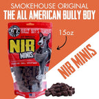 Bully Boy's Famous Mini Beef Training Nibs Dog Treats | Free from Wheat, Corn, Soy, or Gluten | USA Sourced Ingredients | with Smokehouse Beef | Made in Utah | 15 oz - 3 Pack