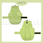 Waterproof Dog Raincoat with Reflective Strip, Adjustable Breathable Rain Coat Jacket with Leash Hole for Dogs (Light Green, X-Large)