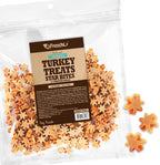 AFreschi Natural Turkey Treats Star Bites –16 oz, Hexagonal Shape, USA-Sourced Trukey, All-Natural, Hypoallergenic, Low-Fat, Healthy & Easily Digestible, Puppy & Training Snack & Small Dogs