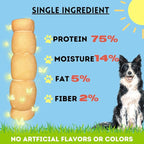 BULLYSTICKS & MORE 10-12" Beef Cheek Rolls for Dogs (Peanut Butter Flavor - 3 Count) - Beef Cheek Bones for Dogs - Dog Parents Choice - Premium No Hide Rolls