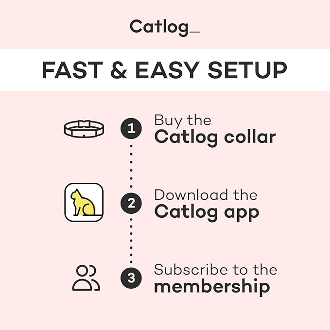 Health Tracker for Cats - Smart Cat Collar with Safety Breakaway Buckle for Indoor Cats, Wellness Alerts, Real-time Monitoring (Charcoal, XS)