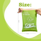 GWT Dog Poop Bags Rolls 9"x13" - Certified Home Plant Based Rolls, 120 Count Pet Waste Bags, Ideal for Outside and Backyard, Includes 8 Convenient Bags