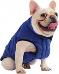 PetWarm Reversible Dog Cold Weather Coats, Waterproof Dog Puffer Vest, Vest for Dogs with Hook-and-Loop Strap, Windproof Outdoor Coat for Winter Walks and Snowy Days, Blue, S