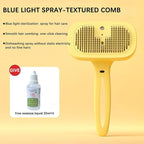 Indoor Cat Steam Brush, Rechargeable Self-Cleaning Four in One Anti-Static Steam Pet Brush, Used for Combing and Massaging Loose Fallen Pet Hair, Suitable for Long and Short Haired Dog Steam Brushes