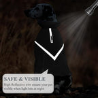 VIVAGLORY Snowrap Dog Coat, Jacket with Harness Hole & Velcro Closure, Dog Coat for Winter & Cold Weather, Fluffy Warm Fleece Lined Reflective Water Resistant for Puppy, S, Grey