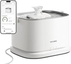 PETLIBRO Upgrade Cat Water Fountain, Dockstream 2 Smart App Monitoring Pet Water Fountain for Cats Indoor, 3L/101oz Cat Fountain Stainless Steel Tray for Drinking, 5G WiFi Auto Cat Water Dispenser Dog