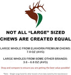 Large Whole Twin Pack (for 35-65 lb Dogs) Premium Grade Elk Antlers for Dogs (2 Pieces) Sourced in The USA