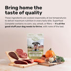 BADLANDS RANCH - Superfood Complete, Adult Dog Food, Air-Dried, High Protein, Zero Fillers, Superfood Nutrition by Katherine Heigl (24 oz., Beef Formula)