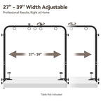 Adjustable Pet Grooming Arm for Table: 42" Height & 27"-39" Width, Clamp Fits Up to 2.76", Includes Hammock & 2 No-Sit Nooses, Heavy-Duty Dog Grooming Station for Home Use, Nail Trimming & Drying