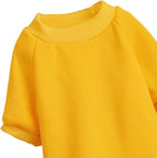 Puppy Sweater for Small Dogs Clothes Warm Winter Cat Clothe Pet Sweatshirt Knitwear Doggie Kitten Clothing, Yellow, XX-Small