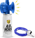 GUARD DOG SECURITY Air Horn for Dogs, Powerful Blow Air Horns training and behavior aids, Air Horn for Safety, Stops Barking, Jumping, Fighting, Chasing, Works as coyote deterrent (1 Pack w/whistle)