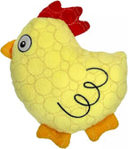 Bite Force - Durable & Strong Dog Toy Yellow Chicken with Squeaker, Kevlar-Reinforced Seams for Aggressive chewers.