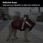Dog Winter Coat,Warm Jacket Paded Fleece Pet Vest with Built in Harness,Windproof Reflective Cozy Adjustable Snow Pet Coat Clothes with Zipper for Small Medium Large Dogs