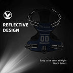 Custom Indianapolis Dog Harness with Reflective Stripes Personalized Name and Number Dog Vest Harness with Pet Traction Rope for Small Medium Large Dog