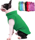 JACKO & CO - Fleece Vest Dog Sweater with Leash Ring - Soft, Warm & Lightweight Pullover Coat for Small & Medium Dogs, Puppies & Cats - Cozy Fall/Winter/Spring Pet Jacket (Green, XX-Large 25-35lbs)