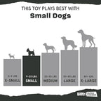 Barkbox Super Chewer Tough Dog Chew Toys for Aggressive Chewers, Plush 2 Toys in 1 (Potato - Small)
