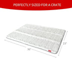 Dog Bed Crate Mat(36" X 23"), Soft Plush Dog Bed Pad Machine Washable Crate Pad, Dog Sleeping Mat with Anti Slip Bottom
