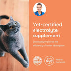 Petralyte Cat Hydration Electrolyte and Cat Joint Supplement | Hydration Support for Cats w/Glucosamine, Chondroitin, L-Glutamine, Taurine, Lysine & Prebiotics | for Tuna Lovers | 32 Packets