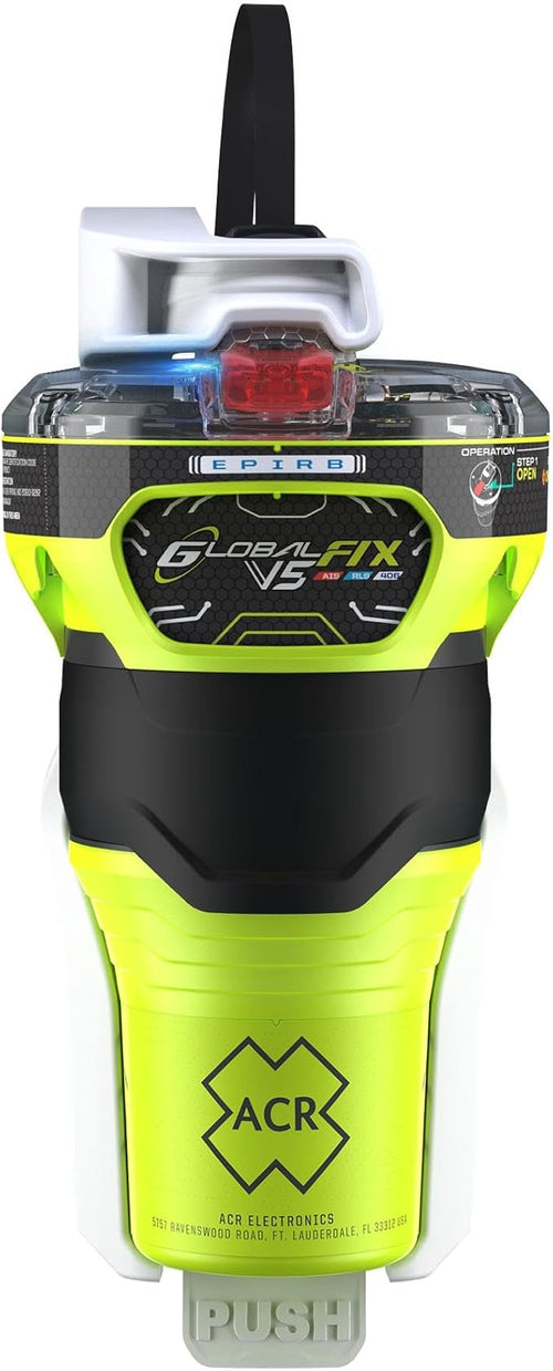 ACR GlobalFix V5 AIS EPIRB Survival Kit with Ditchbag and Signaling Gear – The Ultimate Safety Solution for Emergency situations, ensuring Reliable Distress signaling (Model 2338.1).
