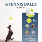 ALL FOR PAWS Automatic Dog Ball Launcher for Medium to Large Dogs, Interactive Tennis Ball Thrower, Rechargeable Dog Toy Mental Stimulation Training Game for Energetic Dogs