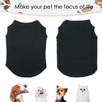 Dog Shirts Pet Clothes Blank Clothing, 3pcs Puppy Vest T-Shirt Sleeveless Costumes, Doggy Soft and Breathable Apparel Outfits for Small Extra Small Medium Dogs and Cats