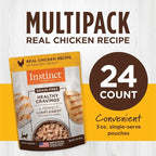 Instinct Healthy Cravings Grain Free Real Chicken Recipe Natural Wet Cat Food Topper by Nature's Variety, 3 Ounce (Pack of 24)