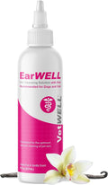 VetWELL Ear Cleaner for Dogs and Cats - Otic Rinse for Infections and Controlling Ear Infections and Odor in Pets - 8 oz (Sweet Pea Vanilla)