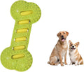 Dog Toy TPR Teeth Grinding Bone Anti Bite Interactive Training Dog Toy Bite Dog Bone Dog Soothing Tool (Green)