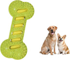 Dog Toy TPR Teeth Grinding Bone Anti Bite Interactive Training Dog Toy Bite Dog Bone Dog Soothing Tool (Green)
