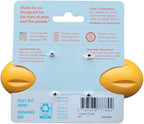 WEST PAW Hurley Dog Bone Chew Toy for Tough Chewers- Safe and Durable Fetch and Chew Toy for Dogs- Dishwasher Safe, Lightweight, Floatable, Made in USA - for Small Dogs - Sunflower Yellow, Small