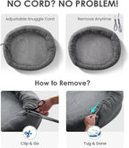 Orthopedic Dog Bed for Small Dogs, Pet Sofa Bed with Egg Crate Foam, 4-Sided Bolster, Removable Washable Cover & Anti-Slip Bottom, Small Dark Gray