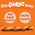 Hartz Oinkies Hearty Twists with Real Chicken & Sweet Potato Rawhide-Free Dog Treats, Highly Digestible Dog Chews, 24 Count