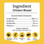 Chicken Jerky Dog Treats Made in USA | Chicken Dehydrated Breast | Training Treats | Human Grade, High Protein, Single Ingredient Dog Treats | Grain-Free, Hypoallergenic | All Breeds, 4 oz