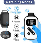 PetJoy Shock Collar for Large Dogs, Bark Collar with Remote, Bark and Training Collar 2 in 1, Auto Bark Collar - Shock, Vibration, Beep and Auto Mode (Level 1-5), Remote Range 2800 Ft
